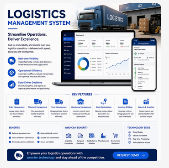 Dreamz logistics management system with fleet and shipment dashboards